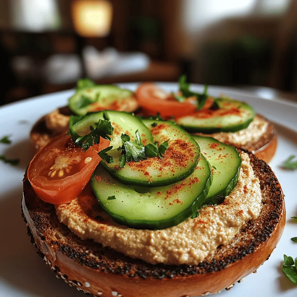 To make a tasty bagel au houmous et avocat, you need a few key items. First, choose whole grain bagels for a healthy base. Whole grain adds fiber and nutrients to your meal. You will need hummus, which you can buy or make at home. Hummus is a great source of protein and healthy fats.