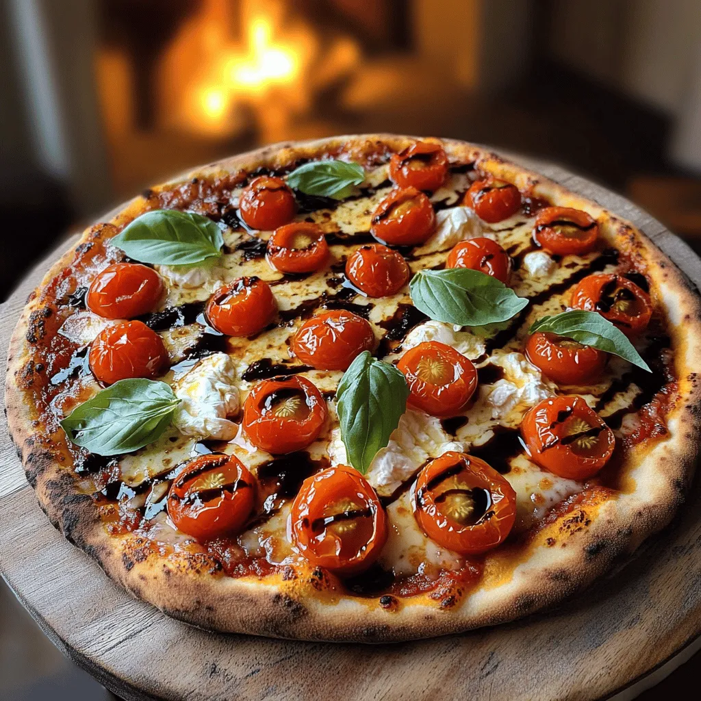 For a great Pizza Burrata Tomates Cerises, you need fresh, high-quality ingredients. The main star is burrata cheese. It is creamy and rich, which adds a unique touch. Burrata has a shell of mozzarella filled with creamy goodness. This cheese melts perfectly on hot pizza.