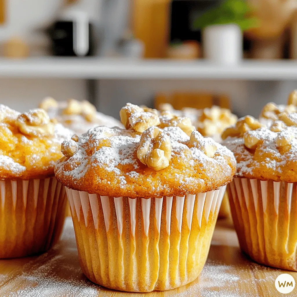 To make the best carrot cake muffins, you need some basic ingredients. The main ones are flour, sugar, eggs, and carrots. I recommend using both all-purpose and whole wheat flour. This mix gives the muffins a rich taste and texture. Sugar adds sweetness, while the eggs help bind everything together.