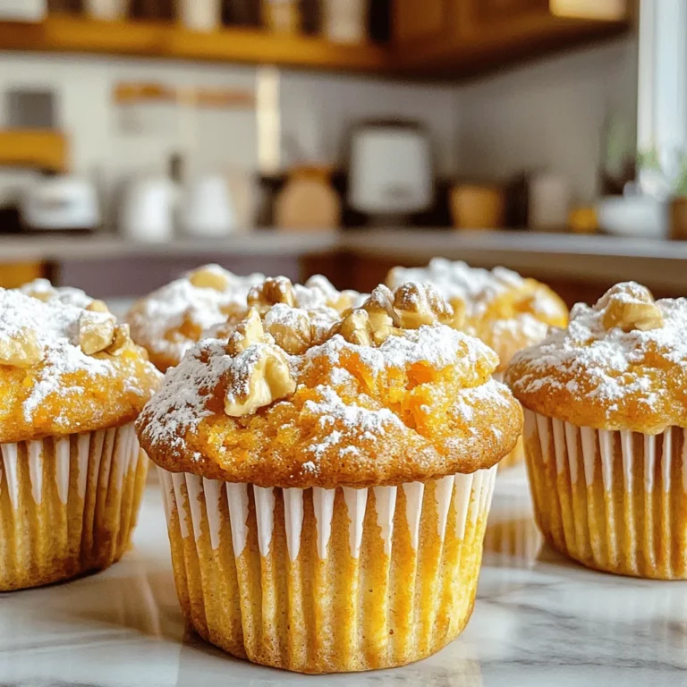 To make the best carrot cake muffins, you need some basic ingredients. The main ones are flour, sugar, eggs, and carrots. I recommend using both all-purpose and whole wheat flour. This mix gives the muffins a rich taste and texture. Sugar adds sweetness, while the eggs help bind everything together.