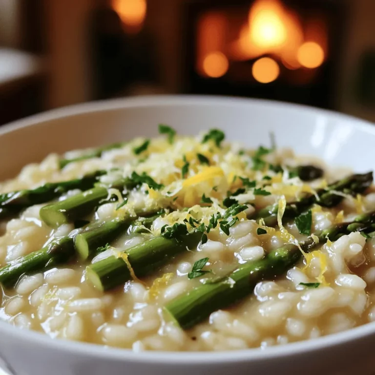 The heart of a great asparagus risotto recipe lies in its simple yet fresh ingredients. Each one adds flavor and texture.