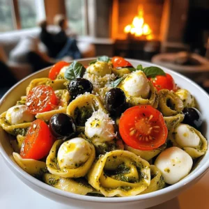 To make the best pesto tortellini pasta salad, you need fresh ingredients. Here is a list of the key ingredients: