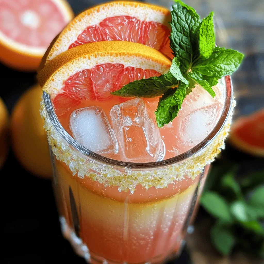 To make a Sake-Grapefruit Fizz Cocktail, you need a few simple ingredients. The main star is sake, a Japanese rice wine. You can use any sake you like, but I recommend a smooth, fruity one. This brings out the best flavors in the drink.