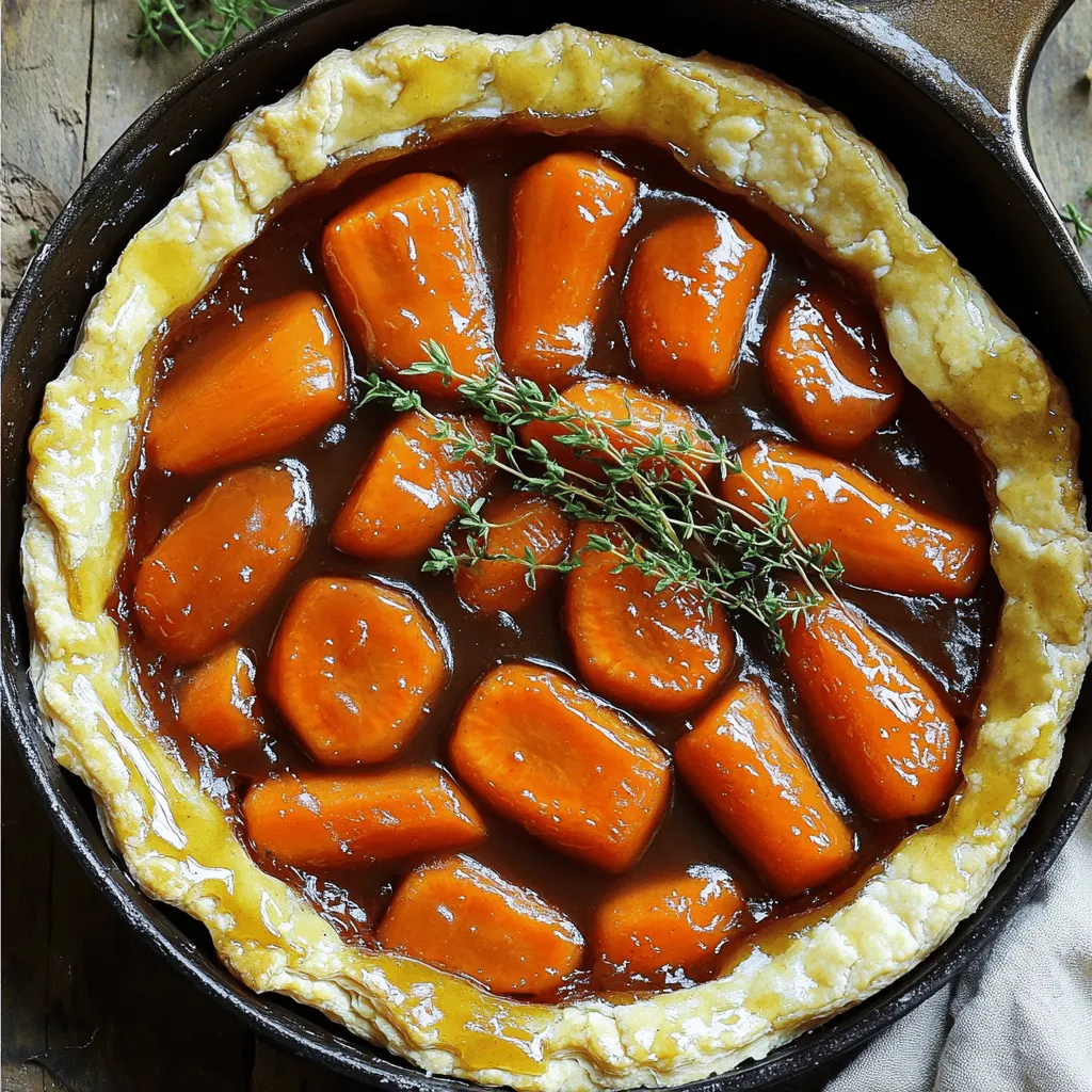 The main ingredients for carrot tarte tatin are simple yet flavorful. You need 500g of carrots, peeled and sliced into thin rounds. The best carrots for tarte tatin are often sweet and fresh. I recommend using young, tender carrots. They add a bright taste and cook well in the caramel.