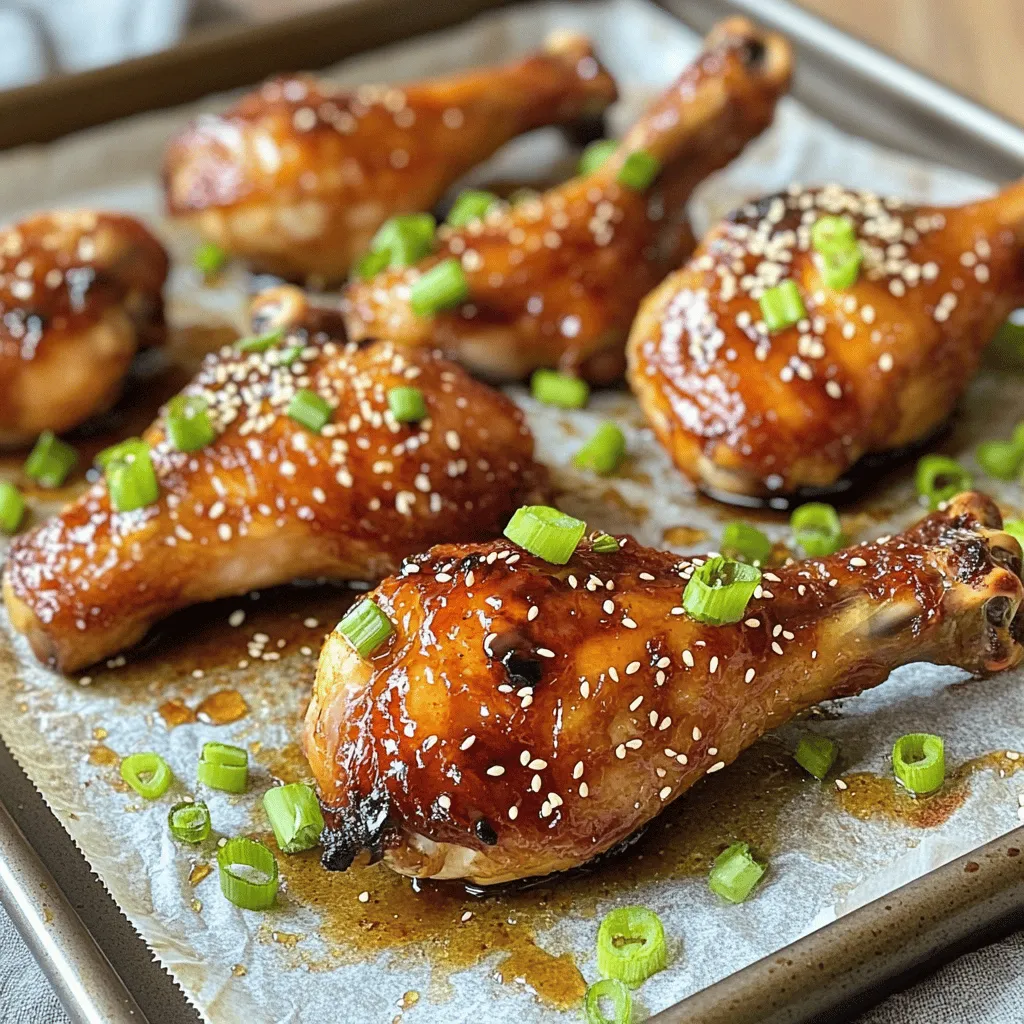 To make sticky honey-soy chicken legs, you need a few simple ingredients. Start with chicken legs, about four drumsticks. Next, grab 1/4 cup of soy sauce. This gives the chicken a deep flavor. You will also need 1/4 cup of honey. Honey adds sweetness and stickiness.
