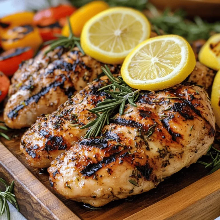 For a tasty lemon grilled chicken recipe, you need a few key ingredients. The first is chicken. I prefer boneless, skinless chicken breasts. They cook evenly and stay moist.