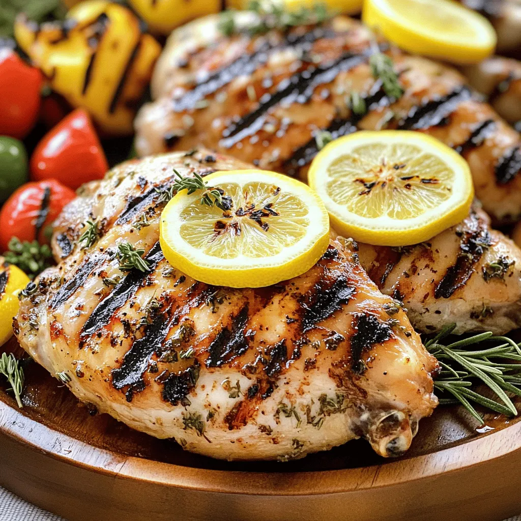 For a tasty lemon grilled chicken recipe, you need a few key ingredients. The first is chicken. I prefer boneless, skinless chicken breasts. They cook evenly and stay moist.