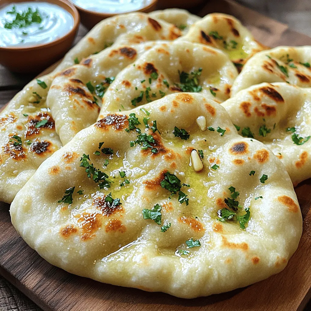 To make naan, you need simple ingredients. The main ingredient is all-purpose flour. It gives naan its soft and chewy texture. You also need instant yeast. This helps the dough rise and become fluffy. Sugar feeds the yeast and adds a touch of sweetness.