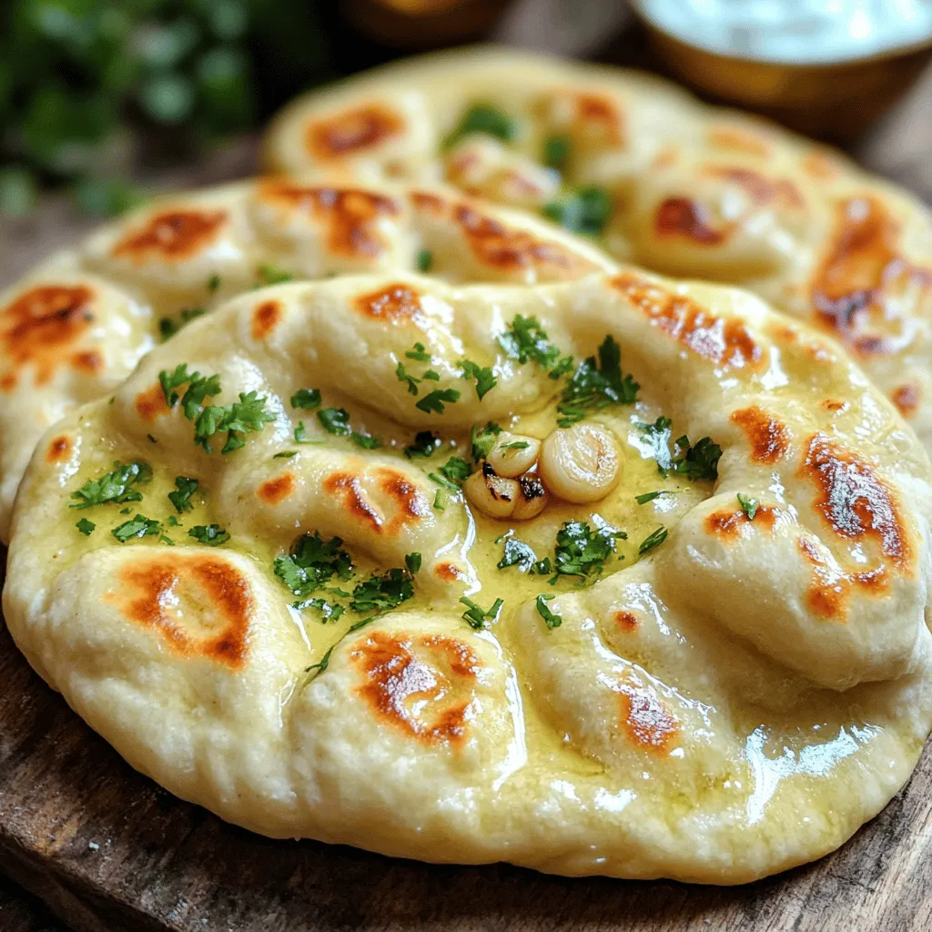 To make naan, you need simple ingredients. The main ingredient is all-purpose flour. It gives naan its soft and chewy texture. You also need instant yeast. This helps the dough rise and become fluffy. Sugar feeds the yeast and adds a touch of sweetness.