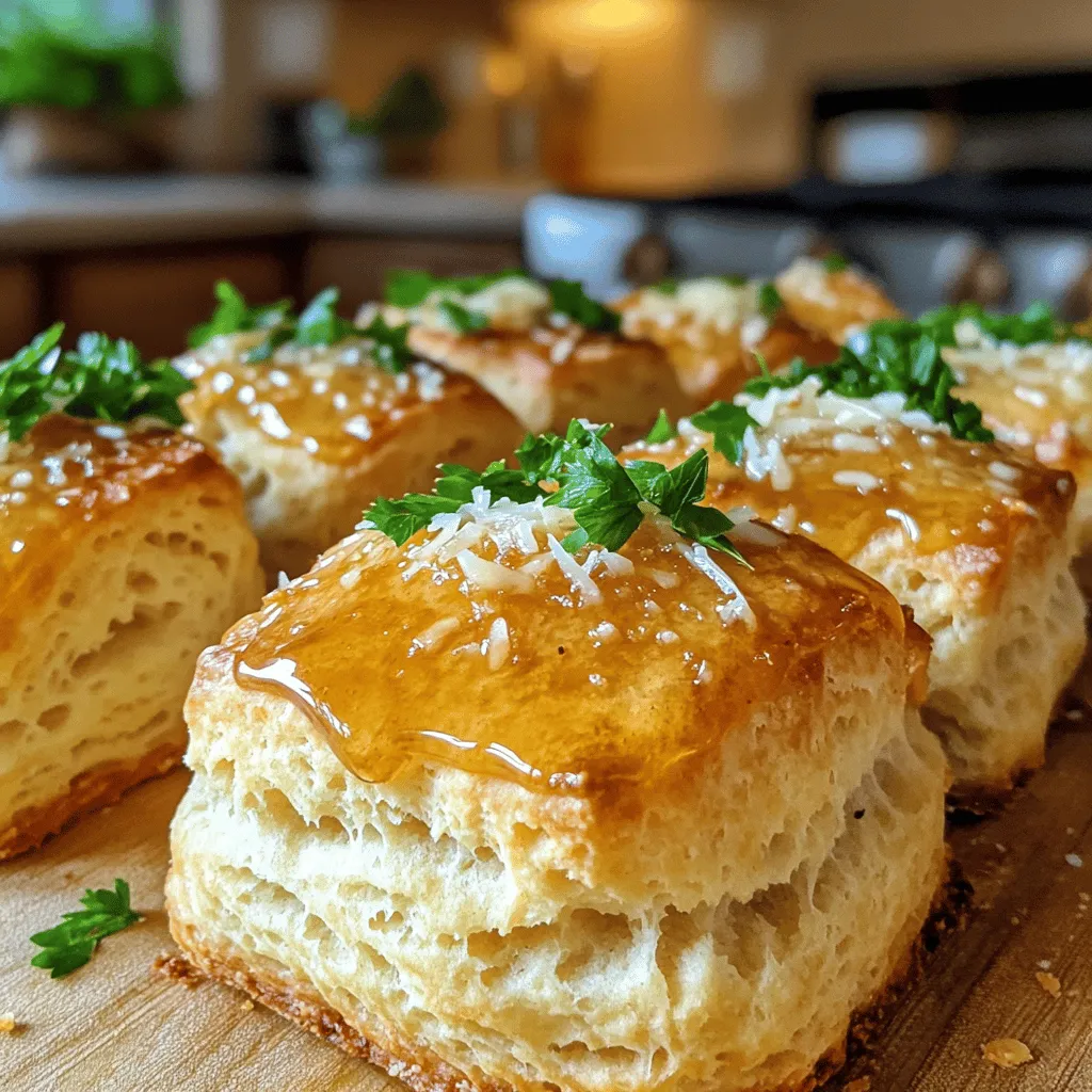 Honey garlic parmesan biscuits are tasty treats that blend sweet, savory, and cheesy flavors. These biscuits are soft and fluffy, with a crispy top that makes them perfect for any meal. The key ingredients include honey, garlic, and parmesan cheese. This mix creates a unique flavor that surprises and delights the taste buds.