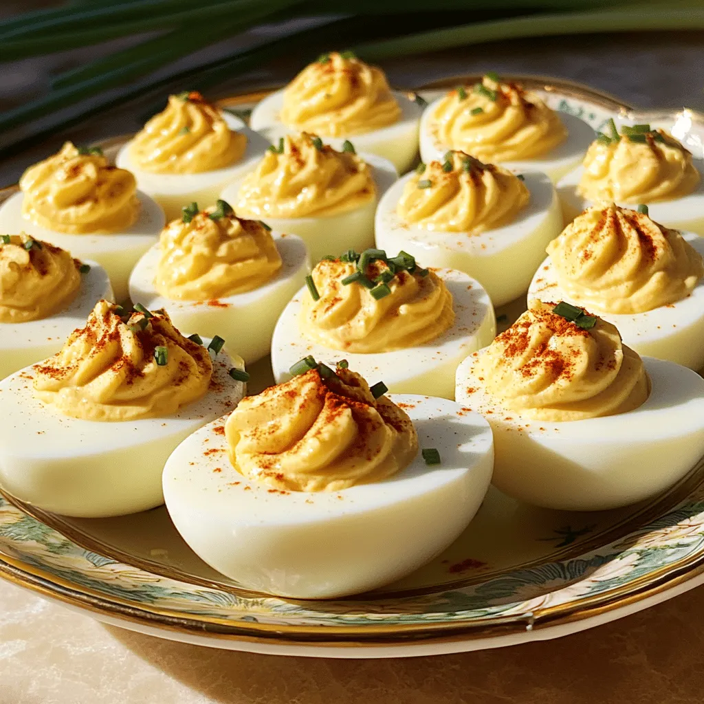 Oprah's Deviled Eggs recipe stands out for its bold and rich flavors. The blend of creamy mayonnaise and tangy Dijon mustard gives a special kick. These eggs shine at every gathering, thanks to their tasty twist.