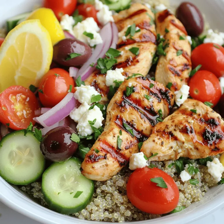 For Greek Chicken Bowls, you need a few key ingredients. These ingredients create a tasty and healthy meal.