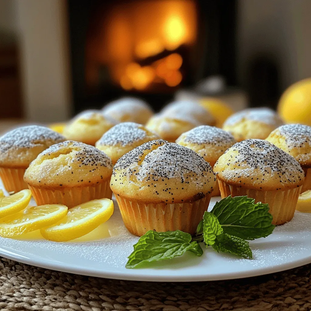 Lemon poppy seed muffins are a delightful treat. They balance a bright, zesty lemon flavor with the nutty crunch of poppy seeds. The texture is light and airy, making them perfect for breakfast or a snack. I love how these muffins bring a taste of spring to any table.