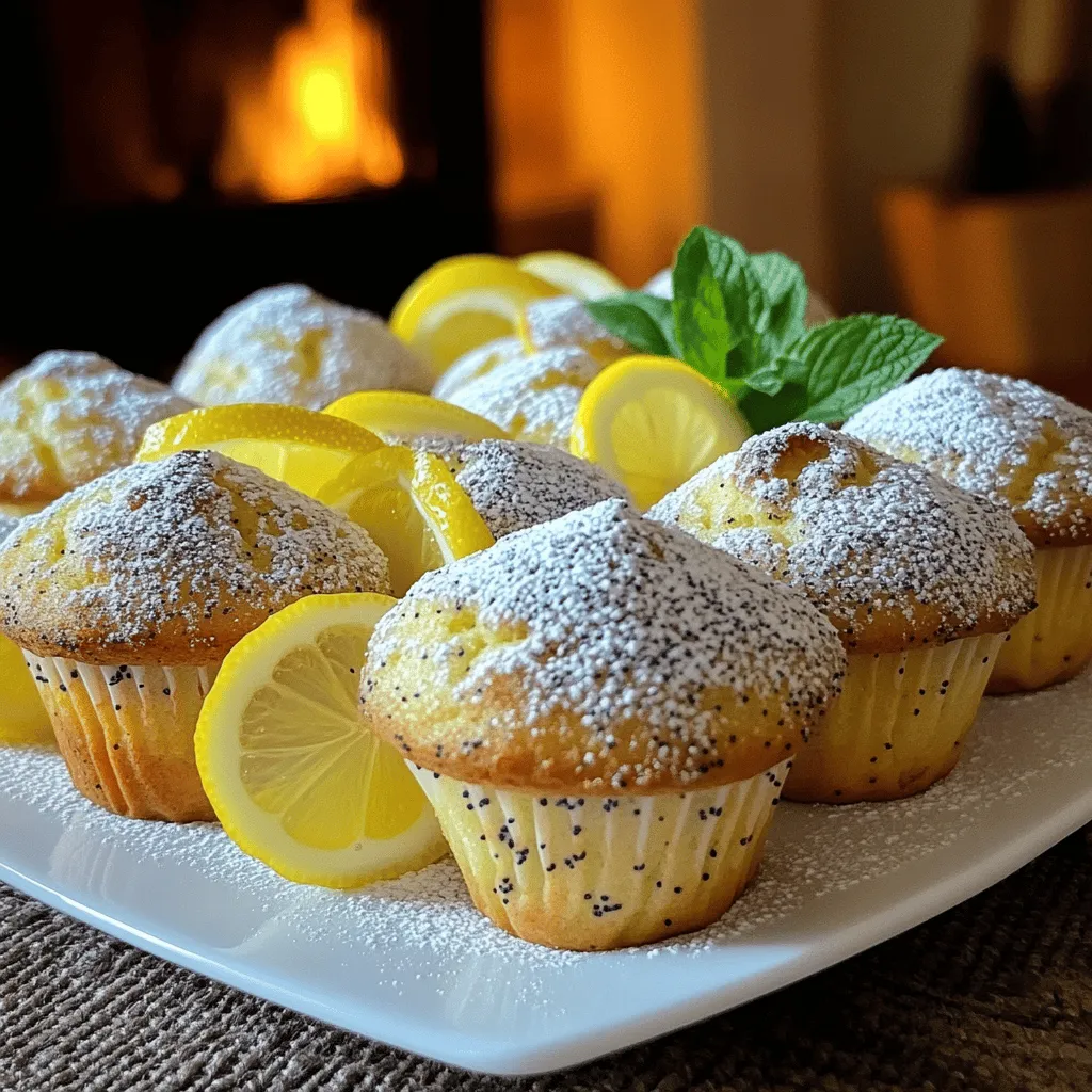 Lemon poppy seed muffins are a delightful treat. They balance a bright, zesty lemon flavor with the nutty crunch of poppy seeds. The texture is light and airy, making them perfect for breakfast or a snack. I love how these muffins bring a taste of spring to any table.