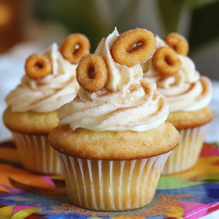 To make churro cupcakes, you need some key ingredients. First, gather 1 ½ cups of all-purpose flour. This gives your cupcakes the right structure. You will also need 1 teaspoon of baking powder and ½ teaspoon of baking soda. These help the cupcakes rise nicely.