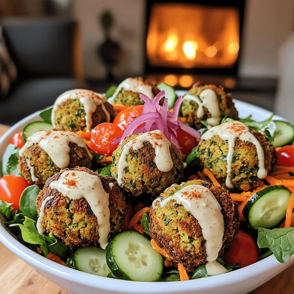 To make a great bowl falafel, you need fresh and tasty falafel ingredients. The main base is chickpeas. Use one can, about 15 ounces, drained and rinsed. You will also need fresh herbs. I like to add 1/4 cup each of parsley and cilantro. This gives the falafel a bright flavor.