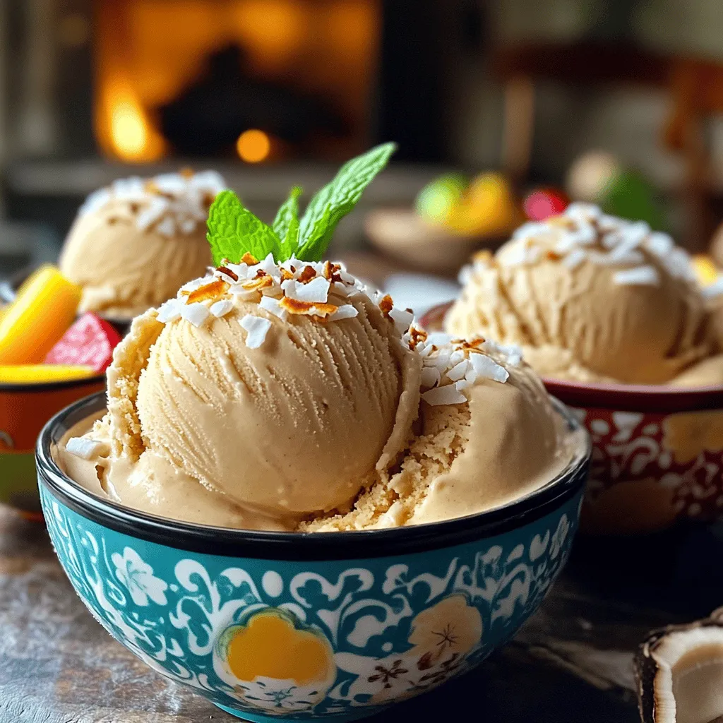 To make Glace Maison à la Noix de Coco, you need just a few key ingredients. You will need 2 cups of coconut milk, 1 cup of heavy cream, and 3/4 cup of granulated sugar. You will also need 1/2 teaspoon of vanilla extract, a pinch of salt, and 1/2 cup of unsweetened shredded coconut. Optionally, you can add toasted coconut flakes for garnish.