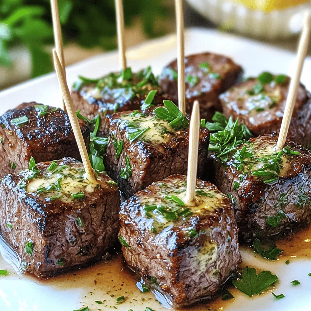 Herb butter steak bites are small pieces of steak cooked with rich herb butter. They are simple to make and full of flavor. I love how quick they are to prepare. You can serve them for a cozy dinner or as a fun appetizer.