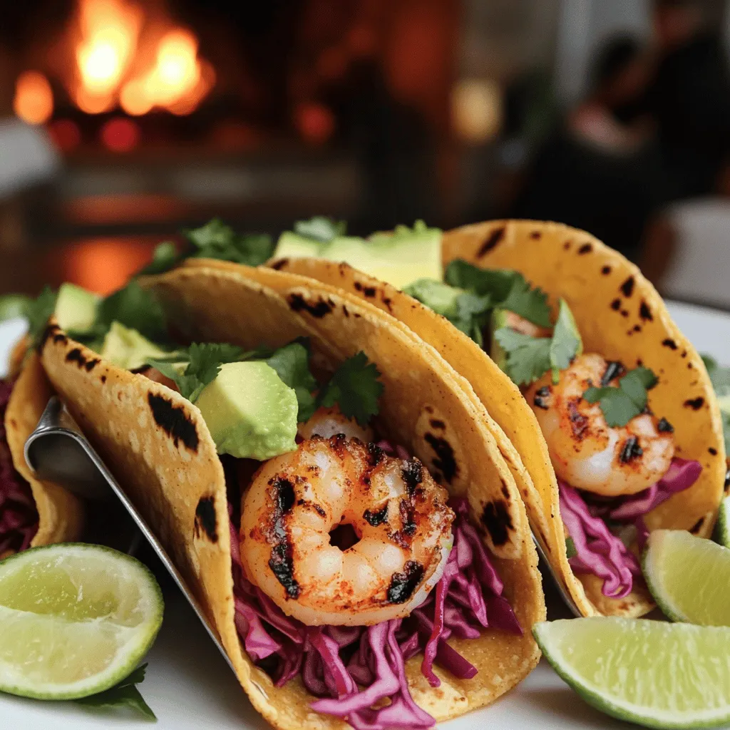 Tacos de Crevettes Grillés are grilled shrimp tacos that burst with flavor. They are popular because they are quick and easy to make. The grilled shrimp is juicy and smoky, making each bite a delight. Many love them for their fresh taste and vibrant colors.