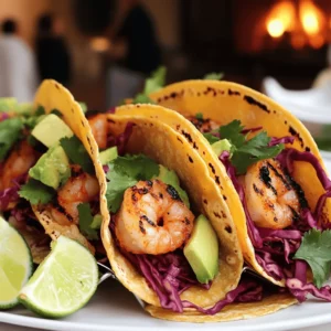 Tacos de Crevettes Grillés are grilled shrimp tacos that burst with flavor. They are popular because they are quick and easy to make. The grilled shrimp is juicy and smoky, making each bite a delight. Many love them for their fresh taste and vibrant colors.