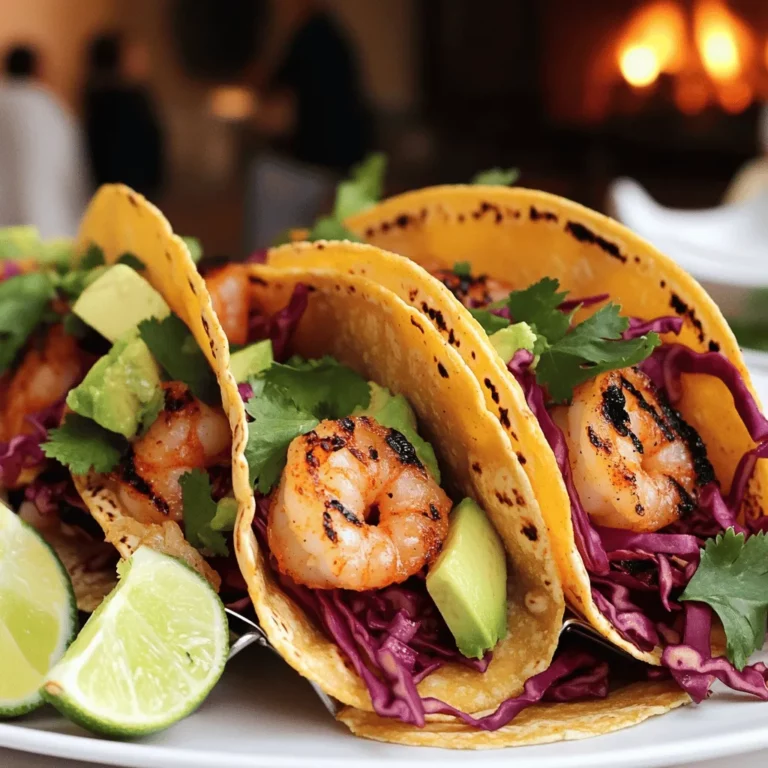 Tacos de Crevettes Grillés are grilled shrimp tacos that burst with flavor. They are popular because they are quick and easy to make. The grilled shrimp is juicy and smoky, making each bite a delight. Many love them for their fresh taste and vibrant colors.