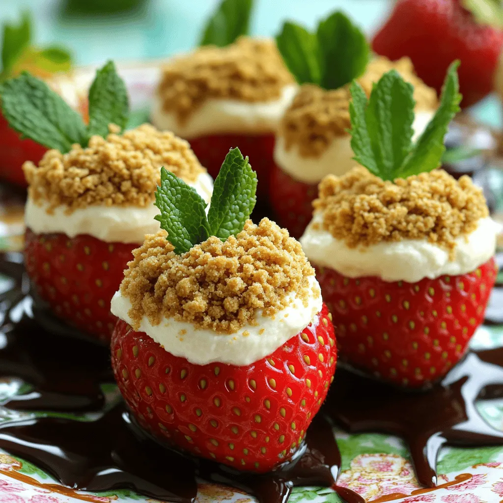 Mini cheesecake-stuffed strawberries are a fun and tasty treat. They combine fresh strawberries with a creamy cheesecake filling. This dessert is perfect for summer parties, picnics, or just a sweet snack at home.