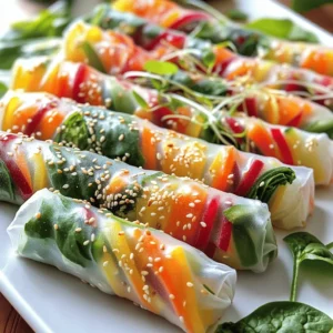 To make great spring rolls, you need simple but fresh ingredients. The main part is the rice paper wrapper. It holds everything together. You can find these in Asian markets or online.