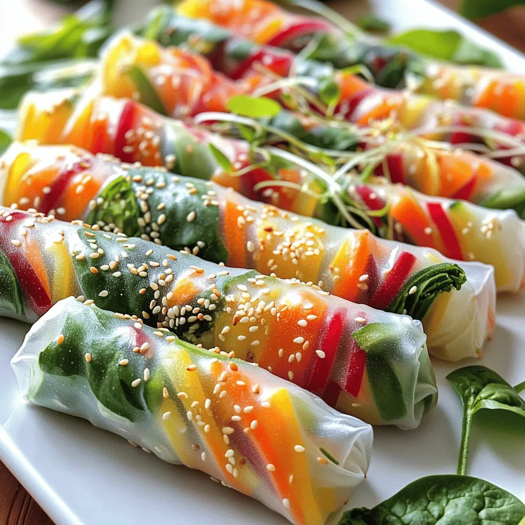 To make great spring rolls, you need simple but fresh ingredients. The main part is the rice paper wrapper. It holds everything together. You can find these in Asian markets or online.