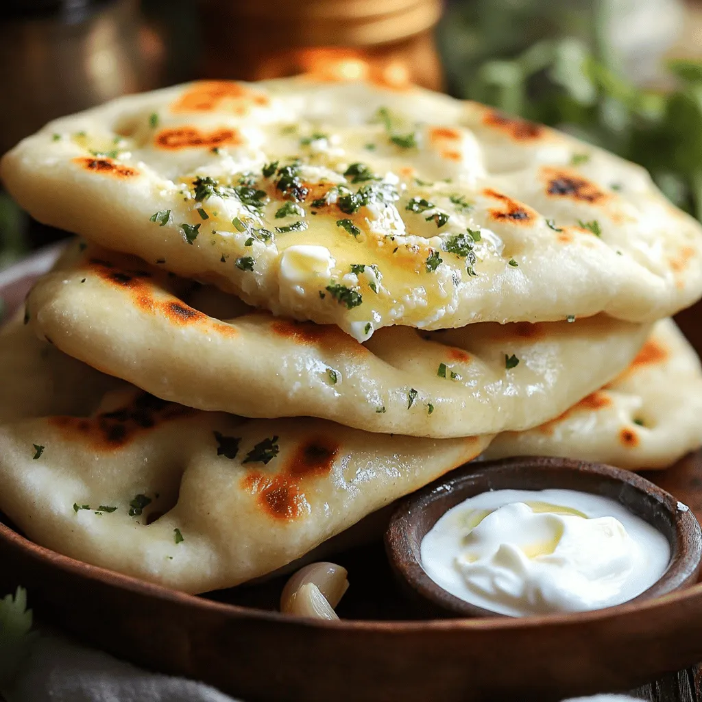 To make Fluffy Garlic Herb Naan, you need a few key ingredients. Each one plays a vital role in the taste and texture.