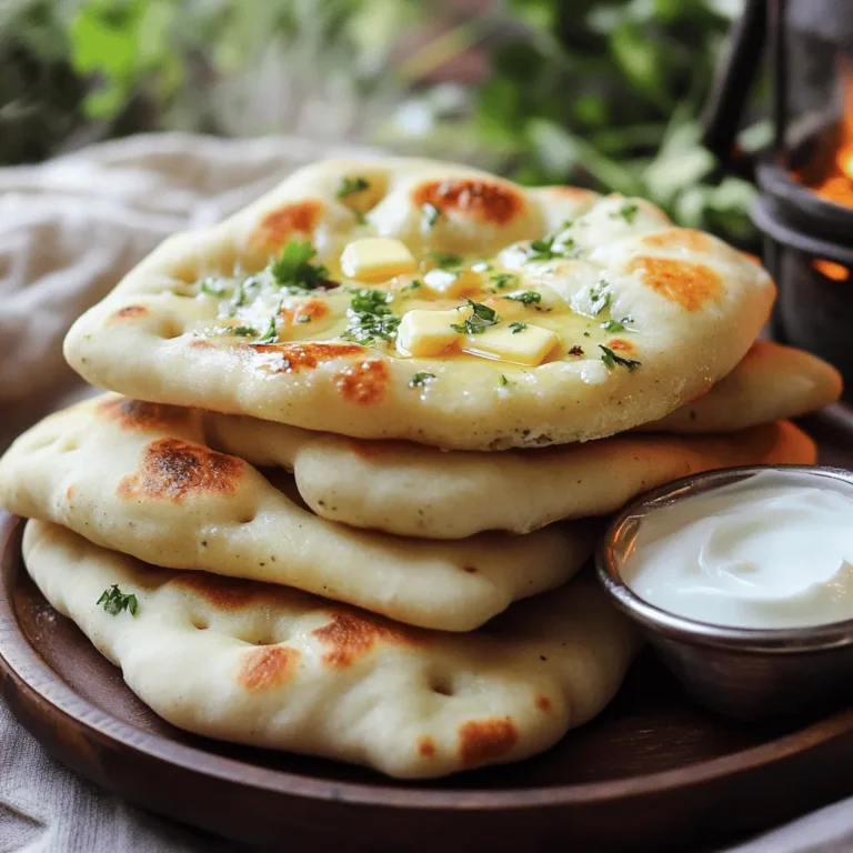 To make Fluffy Garlic Herb Naan, you need a few key ingredients. Each one plays a vital role in the taste and texture.