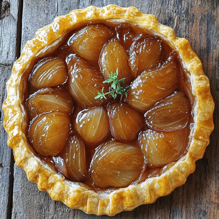 To make a great onion tarte tatin recipe, you need a few key ingredients. First, choose the best onions for tarte tatin. I love large yellow onions for their sweetness and flavor. Sweet onion varieties, like Vidalia or Walla Walla, also work well. They caramelize beautifully and add depth.