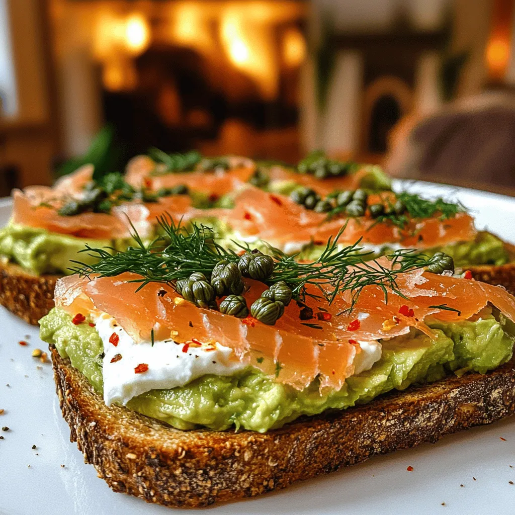 The magic of avocado toast au saumon fumé lies in its simple yet tasty ingredients. You need high-quality bread, ripe avocados, and smoked salmon. These elements create a dish that is both satisfying and delightful.