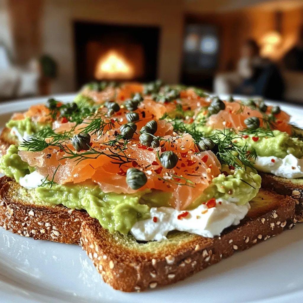 The magic of avocado toast au saumon fumé lies in its simple yet tasty ingredients. You need high-quality bread, ripe avocados, and smoked salmon. These elements create a dish that is both satisfying and delightful.