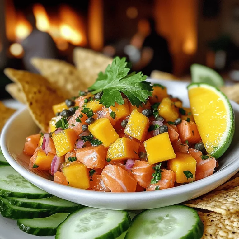 For Tartare de Saumon Mangue, you need simple yet fresh ingredients. The main star is sushi-grade salmon. You want the best fish for tartare. Freshness is key. Salmon should be bright and firm. It should have a clean smell. This ensures a safe and tasty dish.
