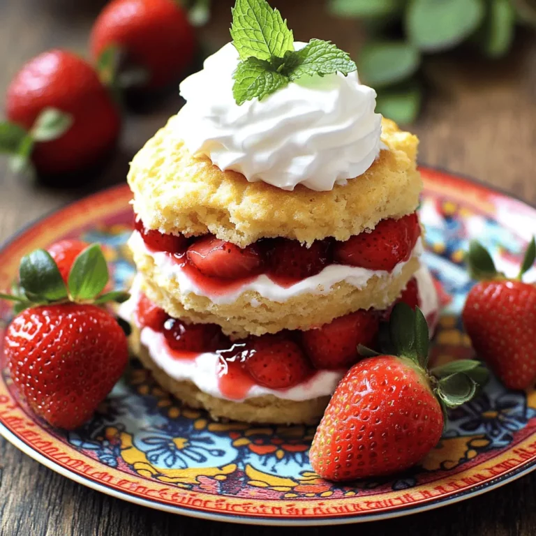 To make a great strawberry shortcake, you need simple ingredients. The main items include fresh strawberries, flour, sugar, butter, heavy cream, and baking powder. Each ingredient plays a key role in the taste and texture.