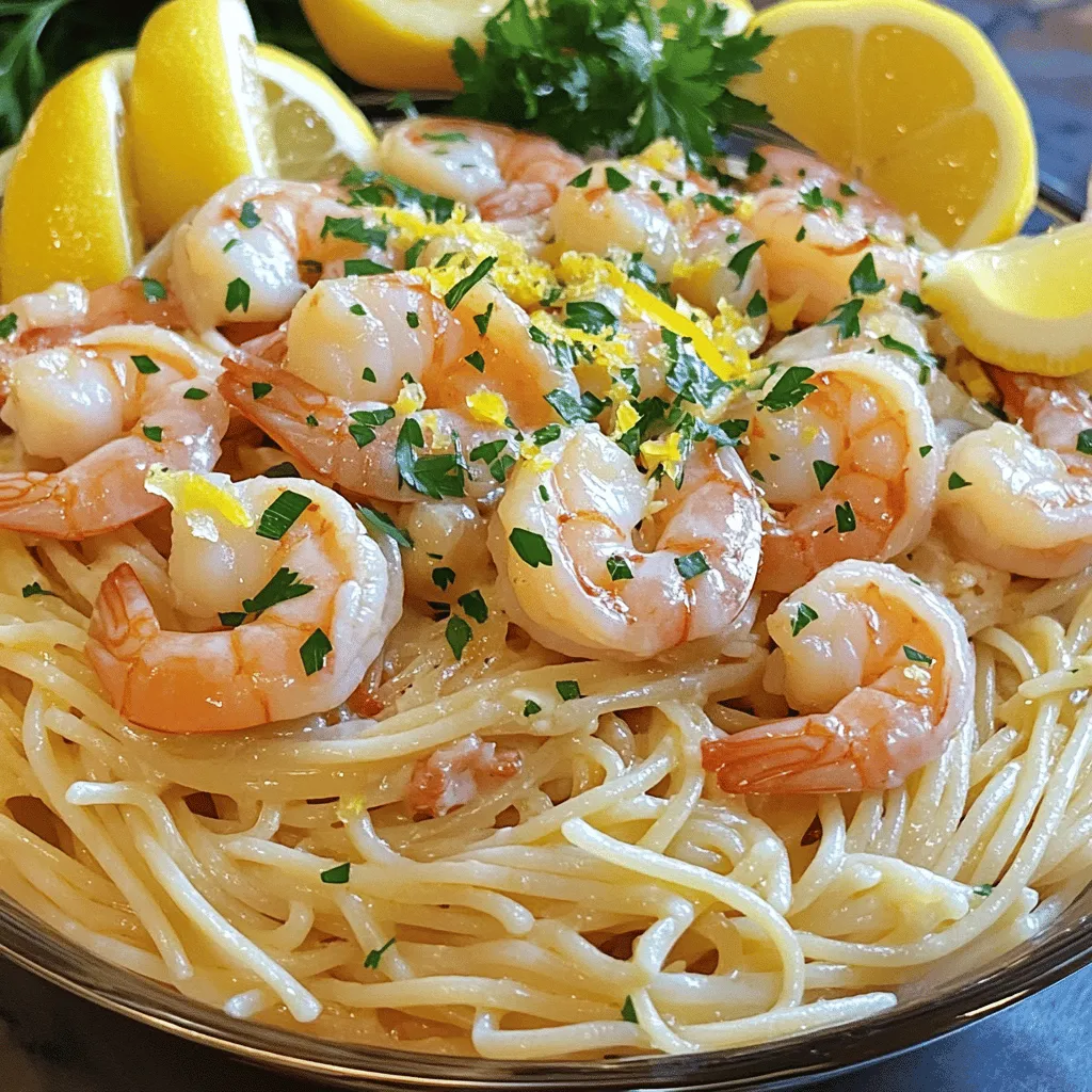 Lemon-Tarragon Shrimp Scampi is a true delight. It combines bright flavors with tender shrimp. The key flavors in this dish are lemon, tarragon, shrimp, garlic, and butter. Each adds a special taste that makes your mouth water.