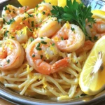 Lemon-Tarragon Shrimp Scampi is a true delight. It combines bright flavors with tender shrimp. The key flavors in this dish are lemon, tarragon, shrimp, garlic, and butter. Each adds a special taste that makes your mouth water.
