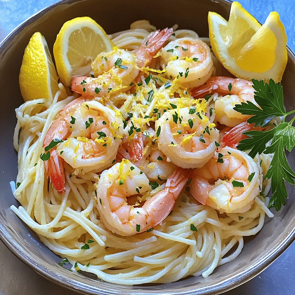 Lemon-Tarragon Shrimp Scampi is a true delight. It combines bright flavors with tender shrimp. The key flavors in this dish are lemon, tarragon, shrimp, garlic, and butter. Each adds a special taste that makes your mouth water.
