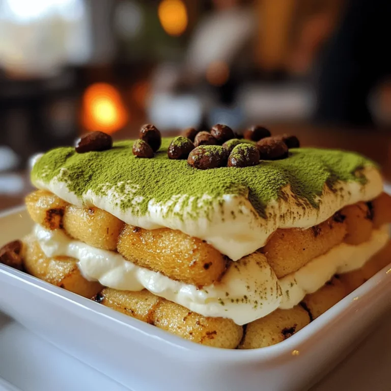 To create a delightful matcha tiramisu, you need a few key ingredients. First, gather 1 cup of strong brewed green tea. You can use matcha-flavored tea or regular green tea. This will be the base flavor for your dessert. Next, you will need 2 cups of mascarpone cheese for that creamy texture. It gives the tiramisu its rich and smooth feel.
