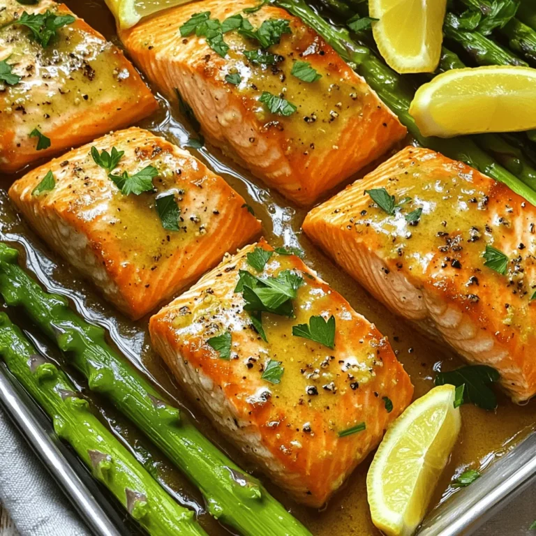 For this dish, fresh salmon and asparagus are key. I love using wild-caught salmon. It tastes better and is great for health. You can also try farmed salmon, but wild is my top choice.