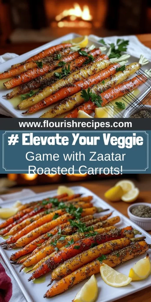 Elevate your meals with delicious za'atar roasted carrots, a simple and flavorful side dish bursting with color and health benefits! Discover how easy it is to prepare this delightful recipe using just a few ingredients, including sweet baby carrots and aromatic za'atar spice. Explore variations and serving suggestions that will impress your guests. Click through for the full recipe and transform your kitchen into a fragrant haven with this tasty dish!
