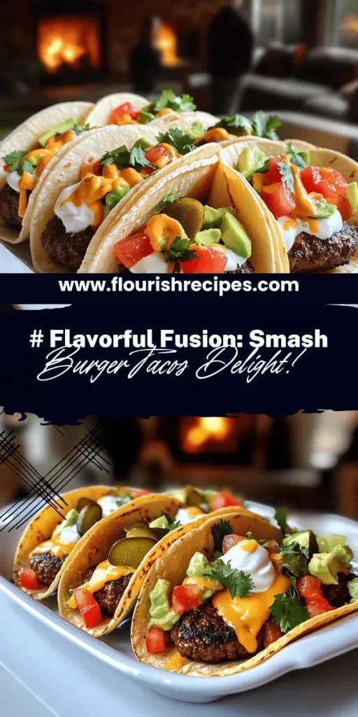Elevate your taco night with smash burger tacos, a delicious fusion that combines the best of burgers and tacos! Enjoy juicy smashed patties nestled in warm tortillas, topped with fresh ingredients like avocado, pickles, and cheese. Perfect for a fun meal at home, these tacos are easy to make, customizable for various diets, and sure to impress your family and friends. Click through for the full recipe and transform your dining experience with this tasty trend!