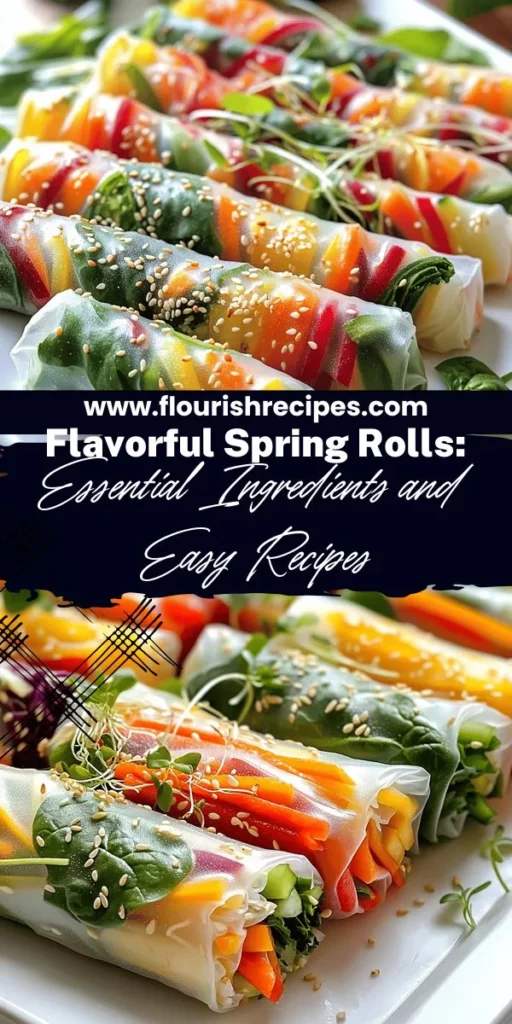 Dive into the delicious world of spring rolls with easy recipes and fresh ingredients! This guide covers everything from essential components to vibrant veggie choices and protein options, making it simple for anyone to create their own tasty rolls at home. Whether you're looking for classic flavors or unique twists, there's something here for everyone. Click through to discover the joy of making crispy rainbow spring rolls and impress your loved ones!