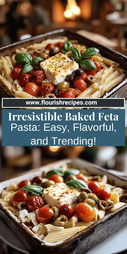 Discover the delightful world of baked feta pasta, an easy and flavorful dish that's taking kitchens by storm! With just a few simple ingredients, you can create a creamy and delicious meal that everyone will love. Explore step-by-step instructions, essential tips, and tasty variations to elevate this dish to the next level. Click through for the full recipe and get ready to impress your family and friends with your culinary skills!