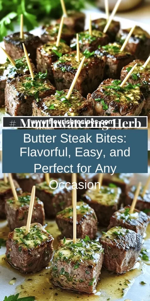 Impress your guests with delicious Herb Butter Steak Bites that are simple to make and bursting with flavor! This easy recipe is perfect for any occasion, whether it’s a cozy dinner or a fun party appetizer. With rich butter, fresh herbs, and perfectly seared steak, every bite is a culinary delight. Ready to elevate your cooking game? Click through for the full recipe and discover how to create these tasty bites that will leave everyone asking for seconds!