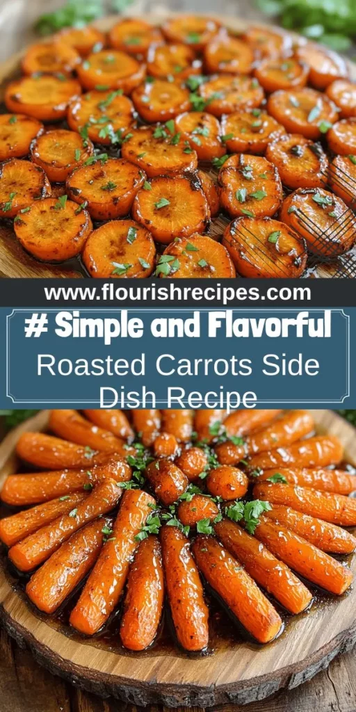 Discover the joys of roasting with this simple and flavorful roasted carrots recipe that will elevate any meal! With just a few ingredients, you can transform ordinary carrots into a delicious side dish everyone will love. Learn the best methods, cooking times, and seasonings to achieve perfectly caramelized results. Click through for the full recipe and impress your family with this versatile veggie favorite!