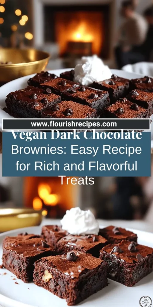 Indulge in the ultimate dessert with these Vegan Dark Chocolate Brownies! With their rich flavor and fudgy texture, they’re sure to satisfy your sweet tooth. Discover easy recipes, ingredient swaps for healthier options, and tips for baking perfection. Whether you’re hosting a gathering or treating yourself, these brownies are perfect for any occasion. Click to explore the full recipe and start baking your new favorite treat!