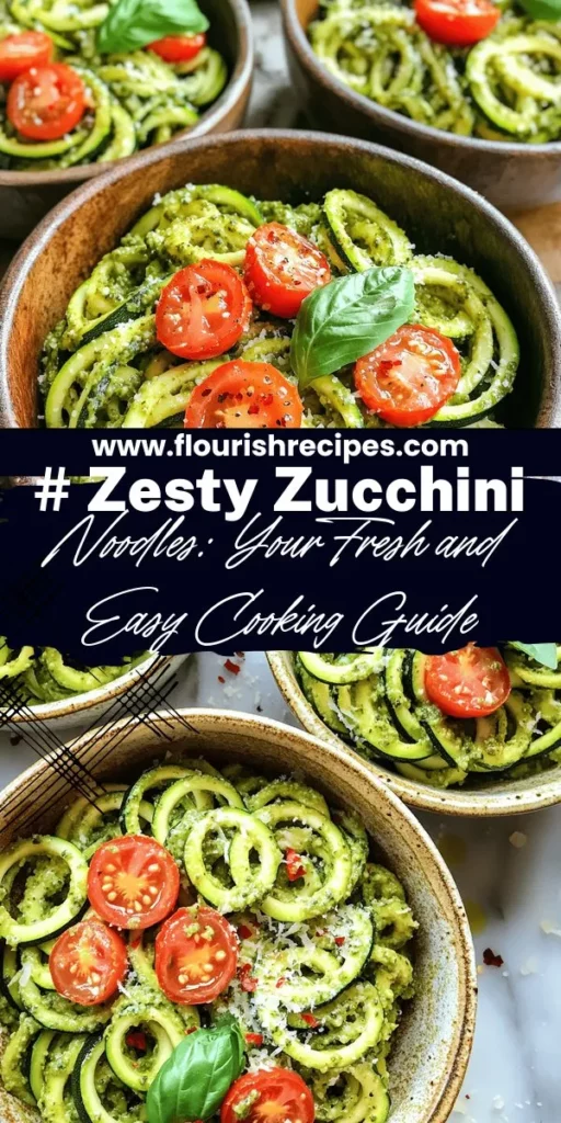 Discover the amazing world of zucchini noodles, also known as zoodles, as a fresh and healthy alternative to traditional pasta. This easy cooking guide covers everything from their nutritional benefits to fun recipes, including zesty zucchini noodles with basil pesto. Learn how to spiralize zucchini effortlessly and enjoy delicious, low-carb meals that fit into any diet. Click through to explore mouthwatering recipes and elevate your cooking game with zoodles!