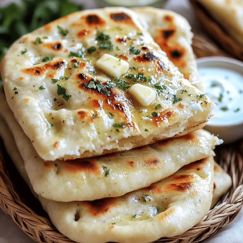 To make fluffy naan, you need the right ingredients. The base of naan is flour. I love using all-purpose flour for its texture and strength. It gives naan that soft, chewy bite. You can also mix in some whole wheat flour for extra flavor.
