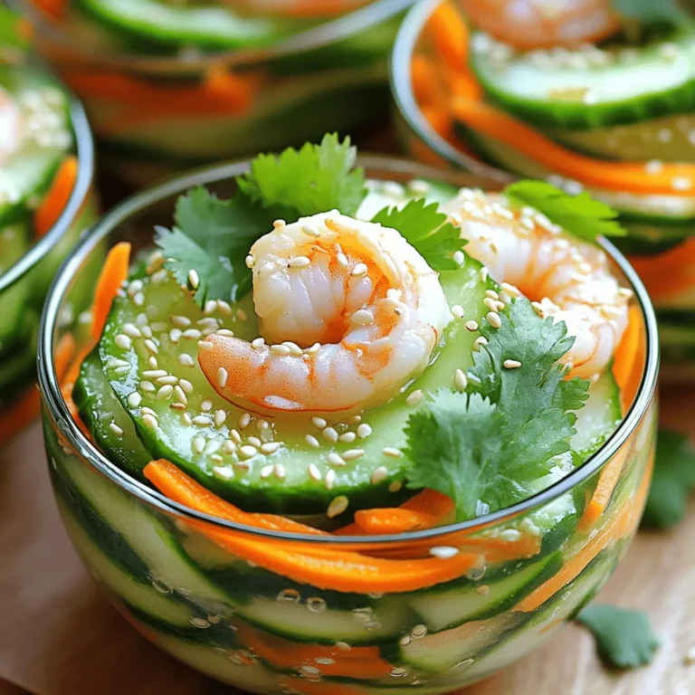 To make sunomono with shrimp, you need fresh and simple ingredients. The key items include shrimp, cucumbers, and a special dressing.